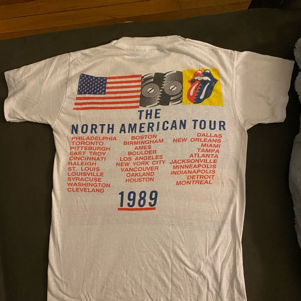 VINTAGE 1989 Rolling Stones Tshirt - Picture 2 of 3